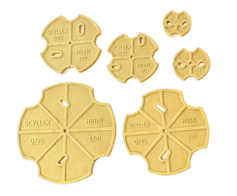 Plaque de centrage SCYLLEX : Pack x6