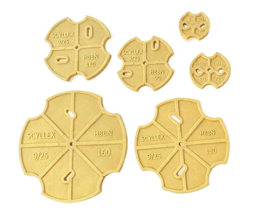 Plaque de centrage SCYLLEX : Pack x6